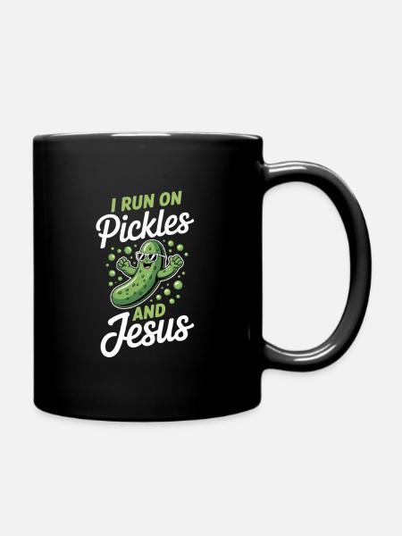 Gurke Jesus Glaube Christ - Tasse einfarbig - Schwarz