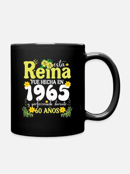 60 Jahre Geburtstagsgeschenk Frau aus dem Jahr 1965 - Tasse einfarbig - Schwarz