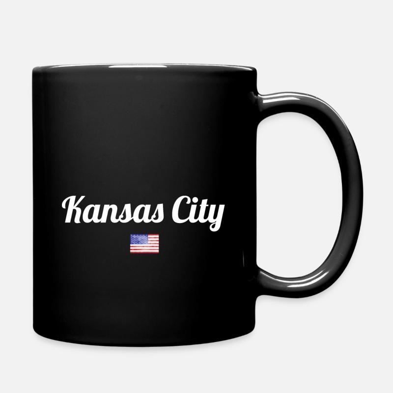 KANSAS CITY - Tasse einfarbig - Schwarz