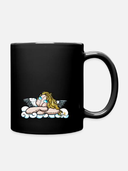 Angel in clouds - Mug uni - noir