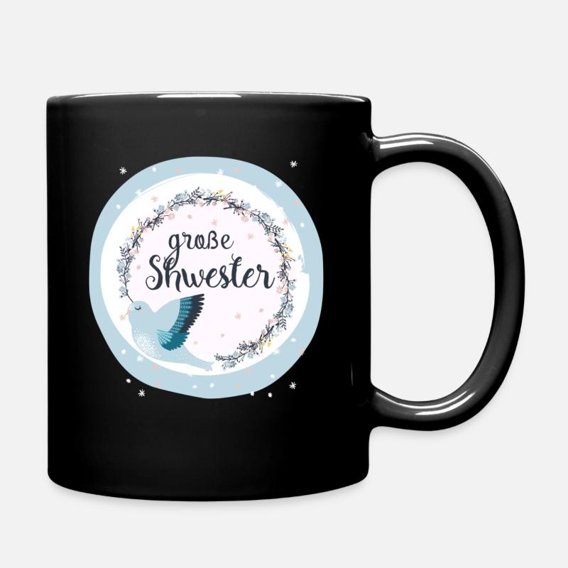 grand oiseau soeur - Mug uni - noir