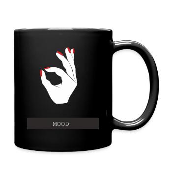 Mood - fingers, all top, all right - Full Colour Mug - black - Right