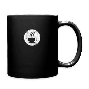 Kaffee Espresso - Tasse einfarbig - Schwarz - Rechts