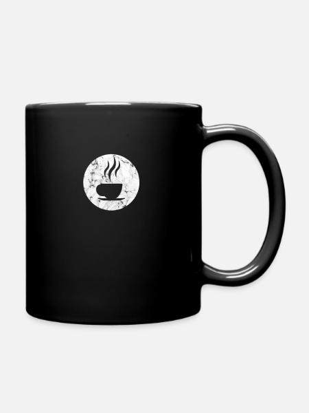 Kaffee Espresso - Tasse einfarbig - Schwarz