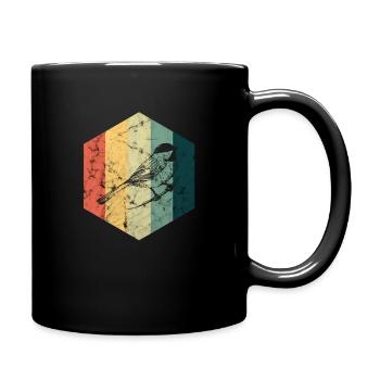 Bird watching nature forest - Full Colour Mug - black - Right