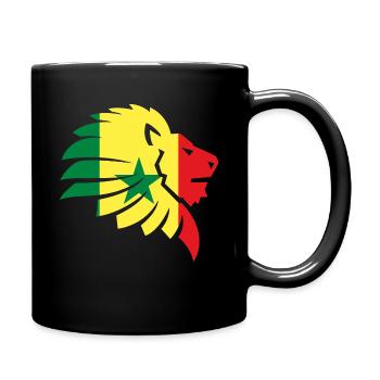 Senegal Flag Cap Vert Dakar Lion Africa Gift - Full Colour Mug - black - Right