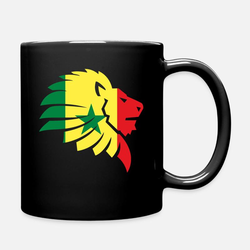 Senegal Flagge Cap Vert Dakar Löwe Afrika Geschenk - Tasse einfarbig - Schwarz
