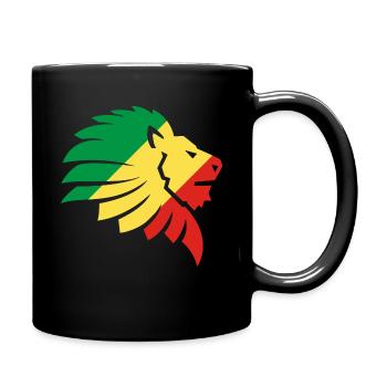 Kongo Flagge Afrika Brazzaville Zaire Geschenk - Tasse einfarbig - Schwarz - Rechts