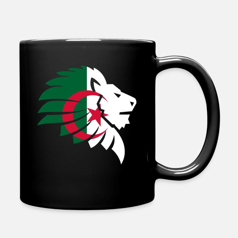 Algérie drapeau lion Algérie الجزائر cadeau - Mug uni - noir
