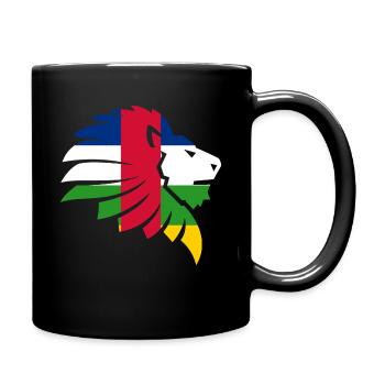 Zentralafrikanische Republik Flagge Sango Geschenk - Tasse einfarbig - Schwarz - Rechts