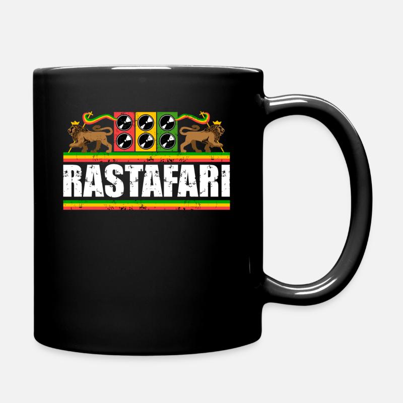 Reggae Rastafari - Tasse einfarbig - Schwarz