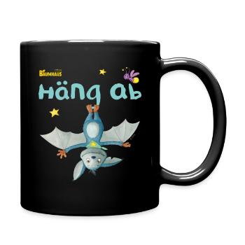 KiKA-Baumhaus mit Fidi Häng ab - Tasse einfarbig - Schwarz - Rechts