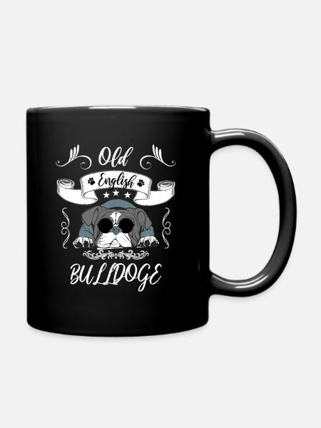 Old English Bulldog - Full Colour Mug - black