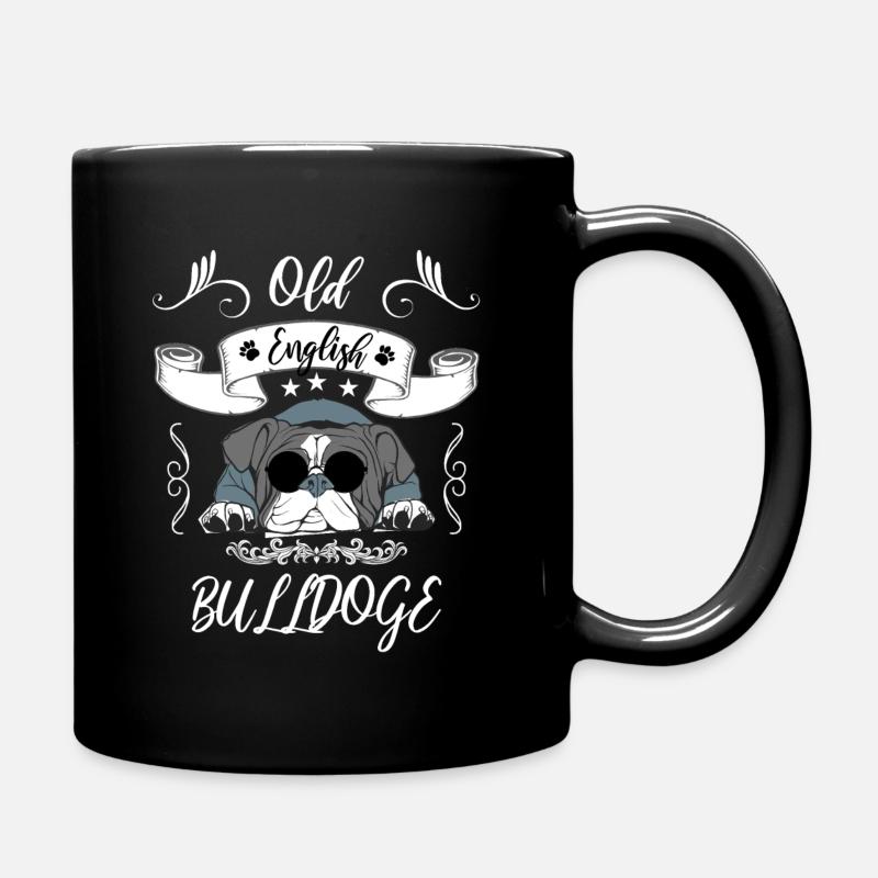Old English Bulldog - Full Colour Mug - black