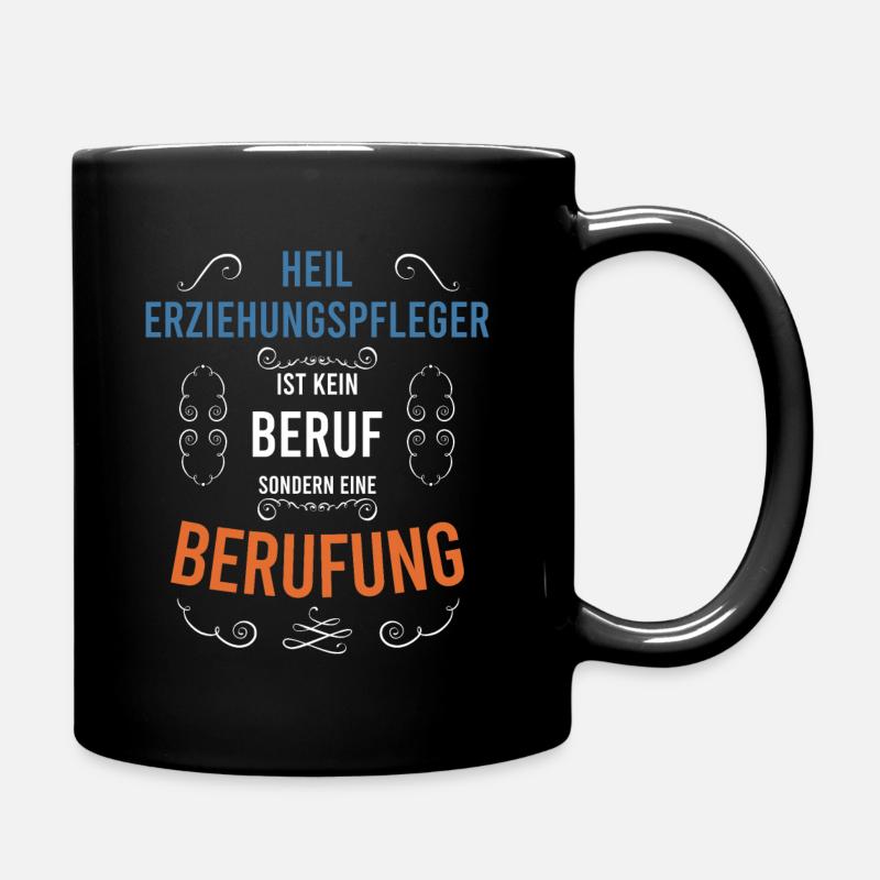 Heilerziehungspflege Heilerziehungspfleger hep - Tasse einfarbig - Schwarz