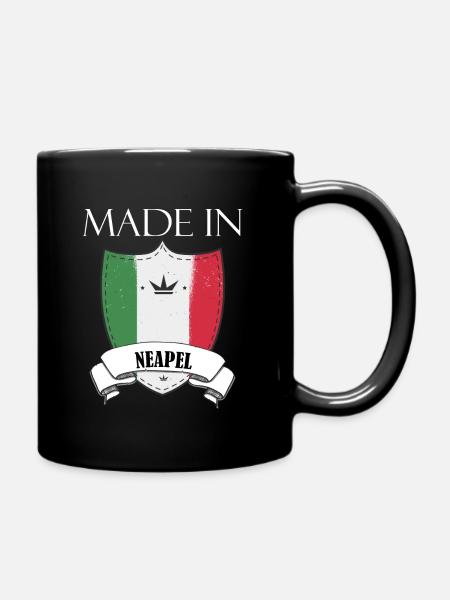 Made in Neapel - Tasse einfarbig - Schwarz