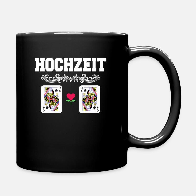 Doppelkopf Schafkopf Kartenspiel Stammtisch - Tasse einfarbig - Schwarz