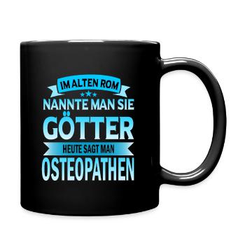 Osteopath Osteapathen Chiropraktiker Beruf Spruch - Tasse einfarbig - Schwarz - Rechts