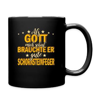 Schornsteinfeger Kaminfeger Schornsteine Beruf - Tasse einfarbig - Schwarz - Rechts
