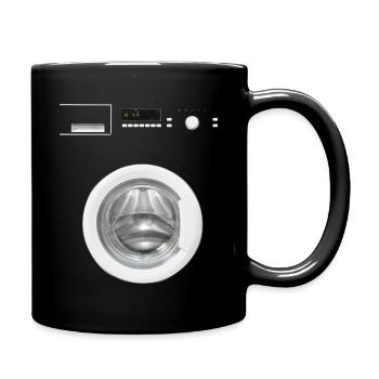 People as washing machine Funny gift - Full Colour Mug - black - Right