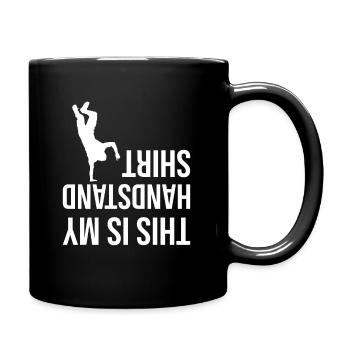 This is my Handstand Shirt - Mug uni - noir - Droite