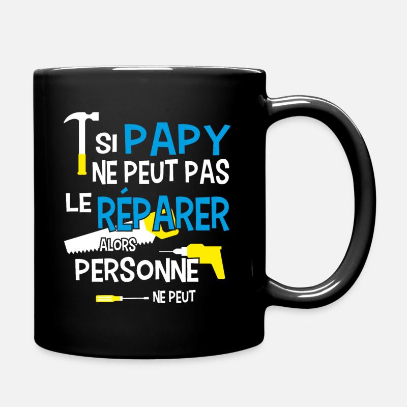 Papy bricoleur bricolage - Mug uni - noir