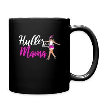 HulaHoop Mama Tanz hullern Reifenliebe - Tasse einfarbig - Schwarz - Rechts