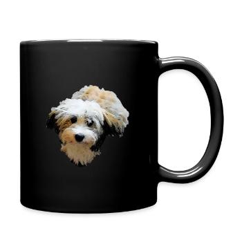 Havanese Dog Dogs - Full Colour Mug - black - Right