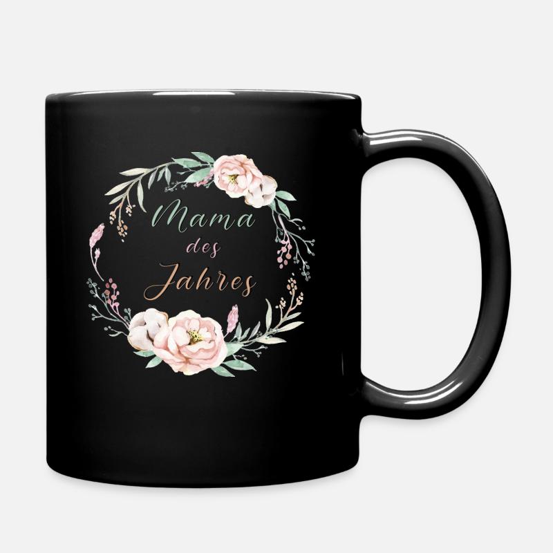 Mama des Jahres - Tasse einfarbig - Schwarz