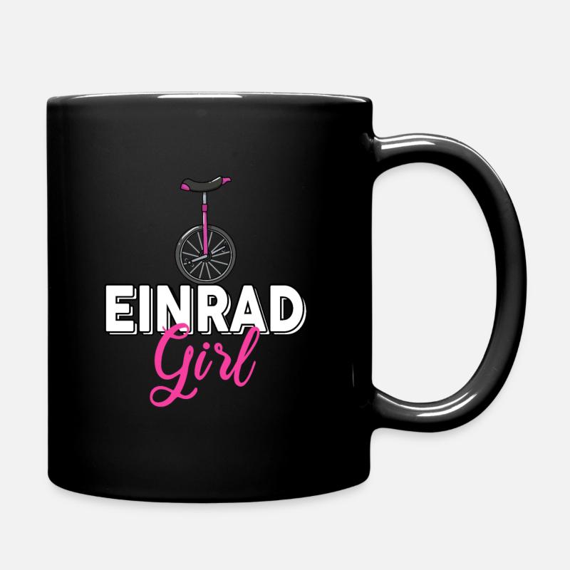 Einrad Mädchen Radsport Einräder Girl - Tasse einfarbig - Schwarz