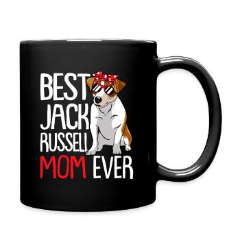 Best Jack Russell Mom ever Hundezüchter - Tasse einfarbig - Schwarz - Rechts