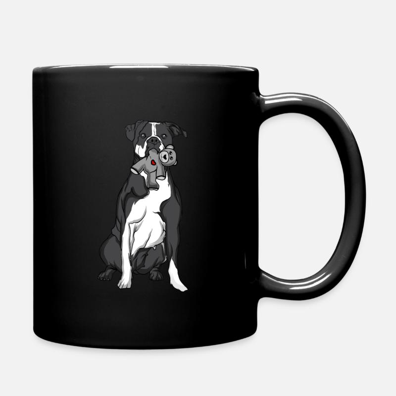 American Bulldog - Tasse einfarbig - Schwarz