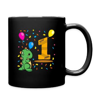 J’ai déjà un | 1. Anniversaire garçons Dino - Mug uni - noir - Droite