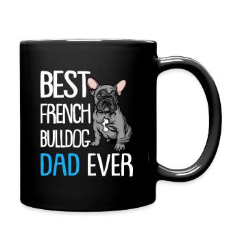 Meilleur French Bulldog Papa Ever - Mug uni - noir - Droite