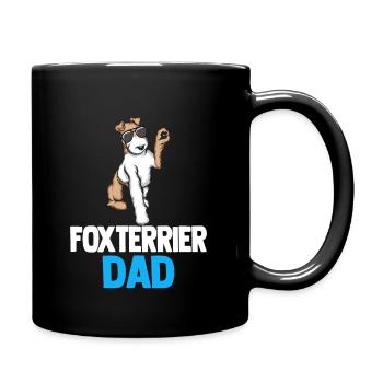 Foxterrier Drahthaar | Foxterrier - Tasse einfarbig - Schwarz - Rechts