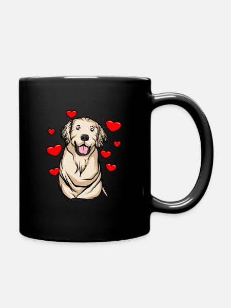 Golden Retriever | Golden Retriever - Mug uni - noir