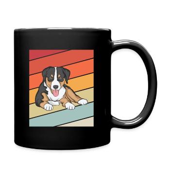 Appenzeller Sennenhund - Tasse einfarbig - Schwarz - Rechts