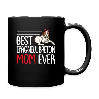 Epagneul Breton - Full Colour Mug - black - Right