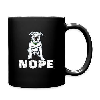 Nope American Bulldog canin - Mug uni - noir - Droite