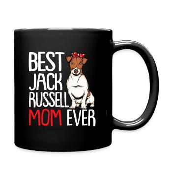 Best Jack Russell Mom Ever - Tasse einfarbig - Schwarz - Rechts