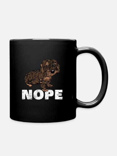 Nope Teckel teckel teckel - Mug uni - noir