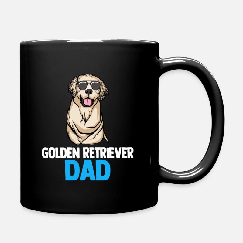 Golden-Retriever | Golden Retriever - Tasse einfarbig - Schwarz