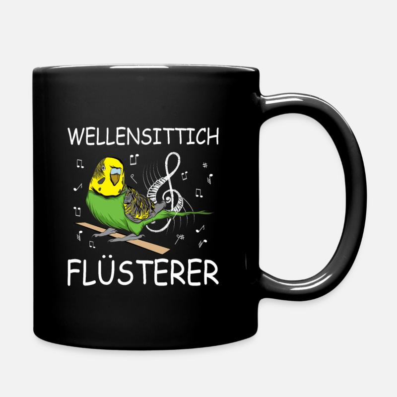 Wellensittich Flüsterer | Wellensittich - Tasse einfarbig - Schwarz