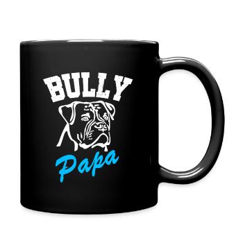 BULLY Papa - Old English Bulldog - Hunde Herrchen - Tasse einfarbig - Schwarz - Rechts
