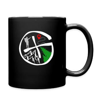 Geocachers looking for Cache Logo Geocaching Fans - Full Colour Mug - black - Right