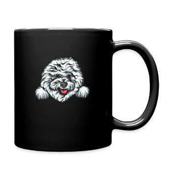 Bichon Frise - Full Colour Mug - black - Right
