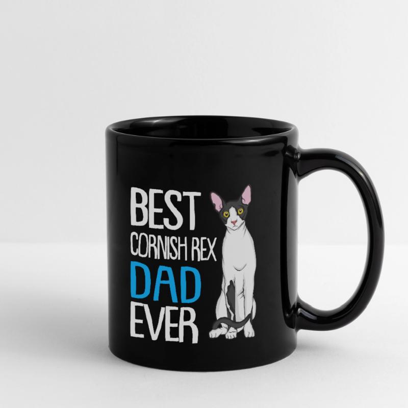 Cornish Rex Mama Papa Chat Maman | Rex de Cornouailles Mug uni