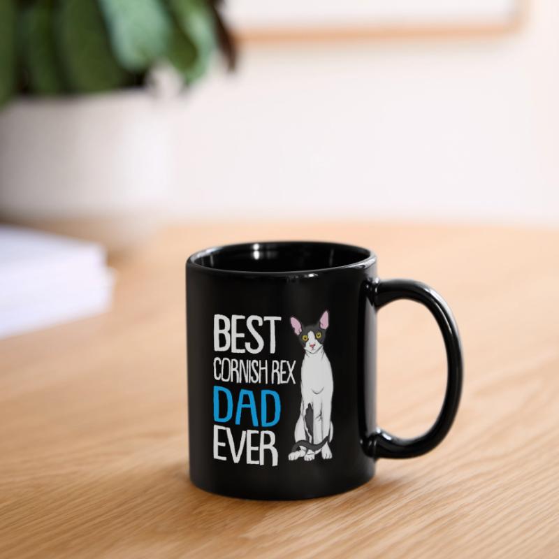 Cornish Rex Mama Papa Chat Maman | Rex de Cornouailles Mug uni