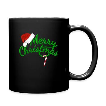 MERRY CHRISTMAS - Merry Christmas - Candy Cane - Full Colour Mug - black - Right