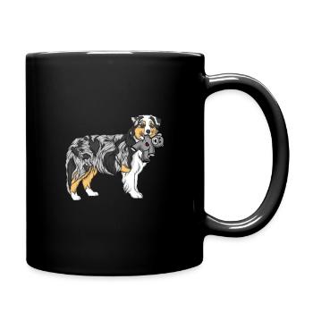 Australian Shepherd - Full Colour Mug - black - Right